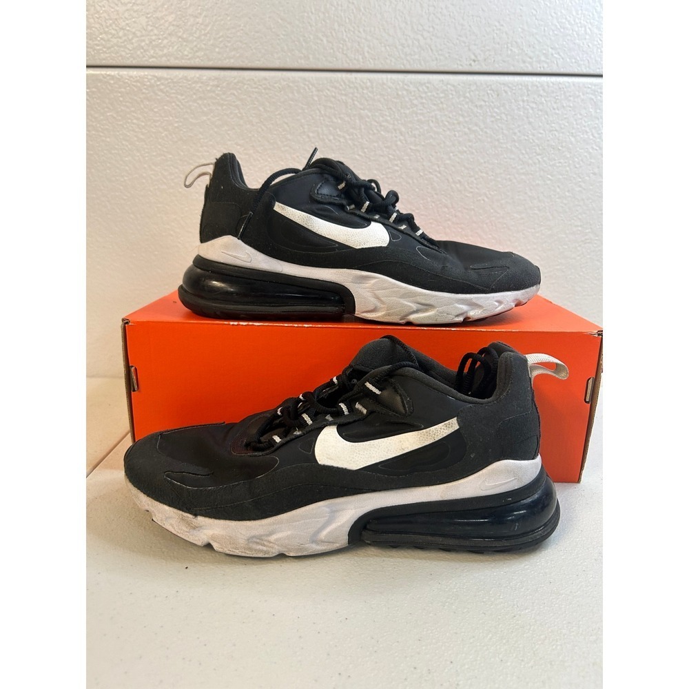 Nike Air Max 270 React Black White 7w #2195‎